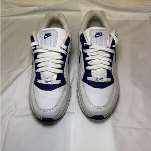 Nike Men's Classic White and Navy Sneakers